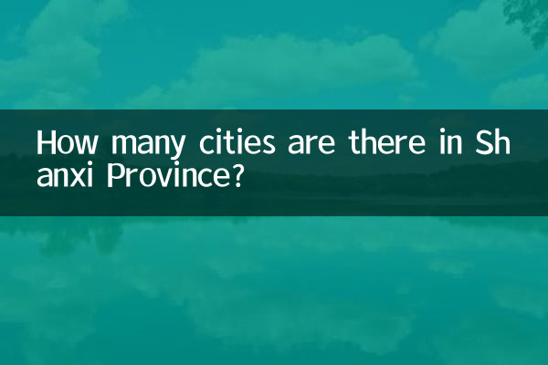 শানসি প্রদেশে কয়টি শহর আছে?