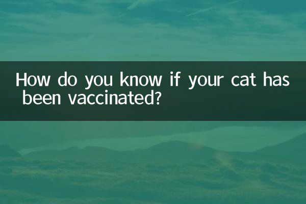 Come fai a sapere se il tuo gatto è stato vaccinato?