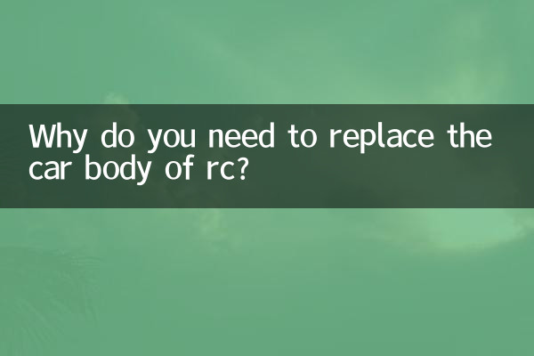 Pourquoi avez-vous besoin de remplacer la carrosserie de la voiture télécommandée ?