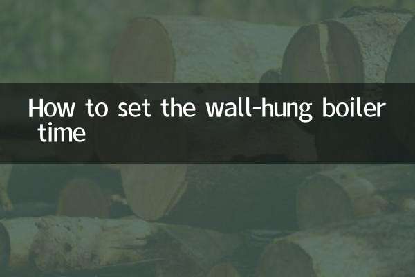 Como definir o tempo da caldeira suspensa