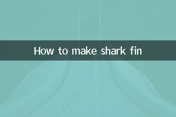 Como fazer barbatana de tubarão