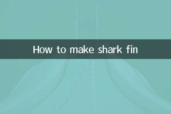 Como fazer barbatana de tubarão