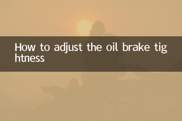 Comment régler l'étanchéité des freins à huile