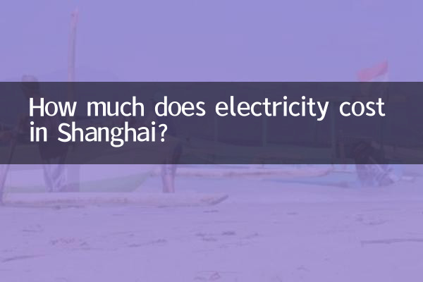 상하이 전기 요금은 얼마입니까?