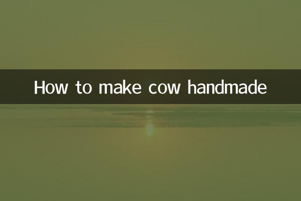 How to make cow handmade
