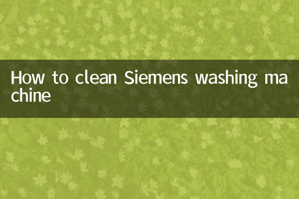 Como limpar a máquina de lavar Siemens