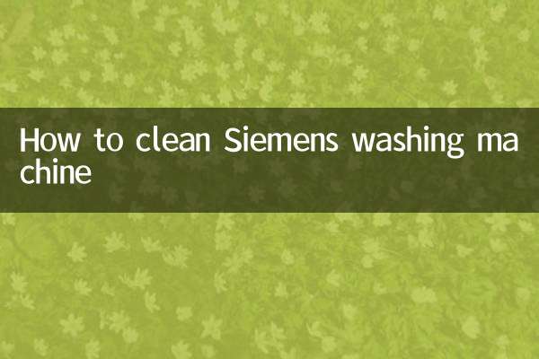 Cómo limpiar una lavadora Siemens