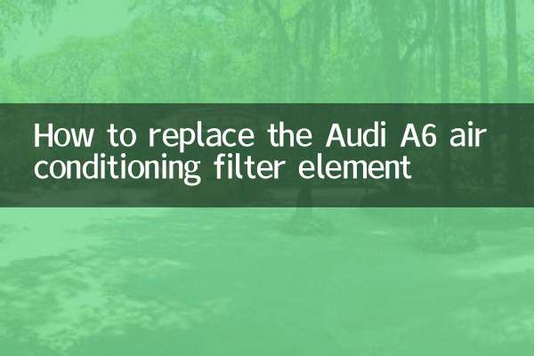 Come sostituire l'elemento filtrante del climatizzatore Audi A6