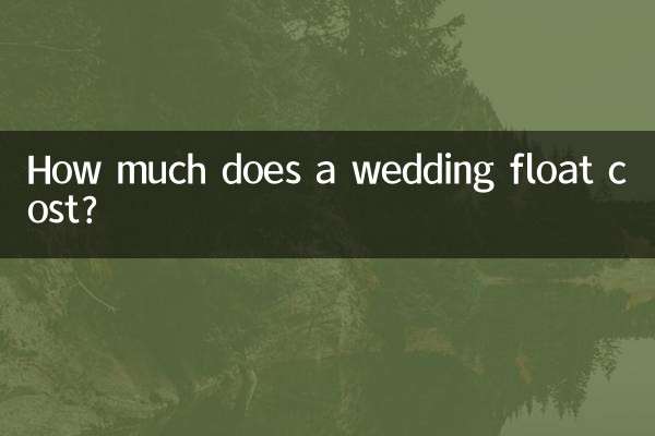 How much does a wedding float cost?