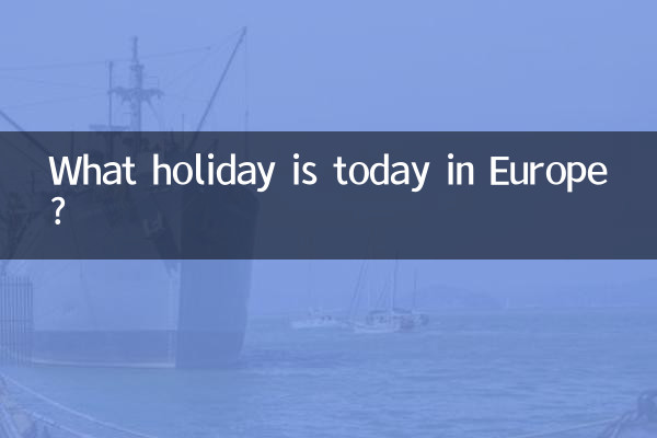 Che festa è oggi in Europa?