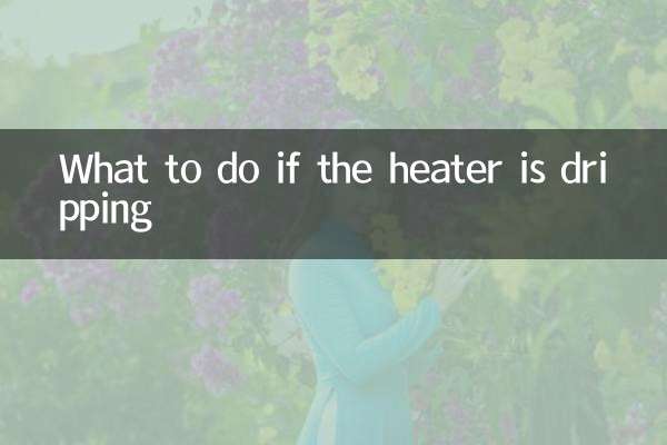What to do if the heater is dripping