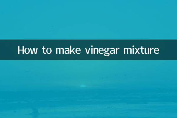 Wie man eine Essigmischung herstellt