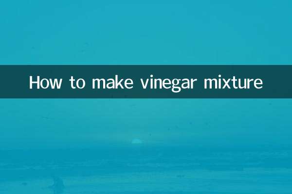 Wie man eine Essigmischung herstellt