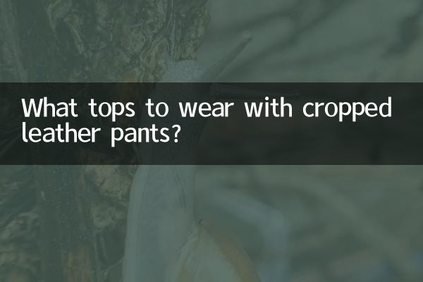 Que tops usar com calças curtas de couro?
