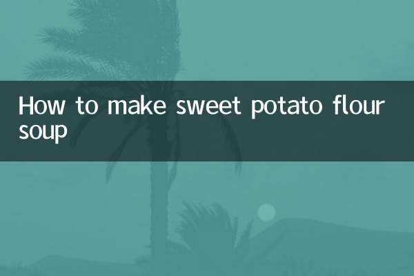 طرز تهیه سوپ آرد سیب زمینی شیرین