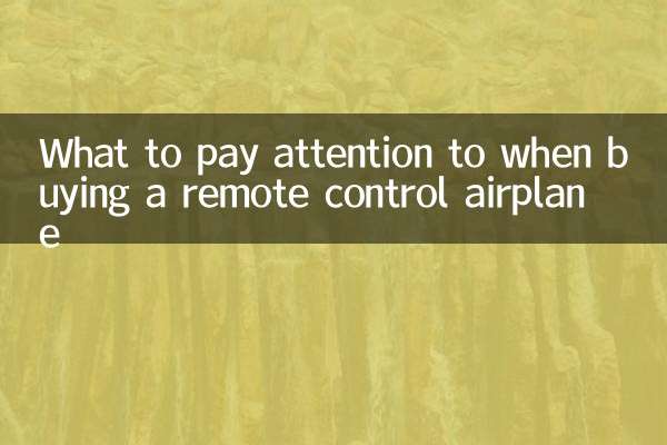 원격 조종 비행기 구매 시 주의할 점