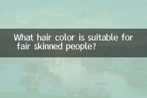 What hair color is suitable for fair skinned people?