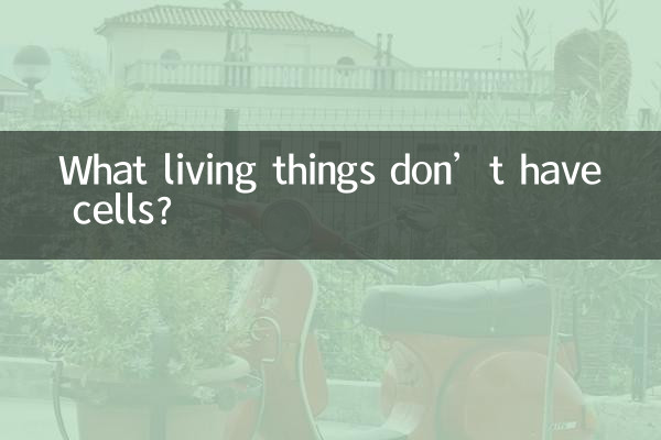 Quali esseri viventi non hanno cellule?