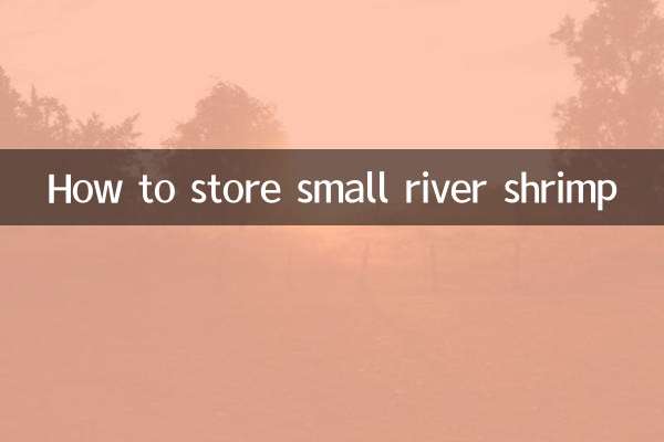 작은 강 새우를 저장하는 방법