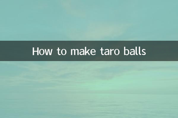 تارو گیندیں کیسے بنائیں