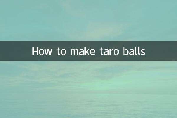 تارو گیندیں کیسے بنائیں