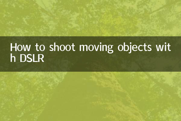 كيفية تصوير الأجسام المتحركة باستخدام كاميرا DSLR