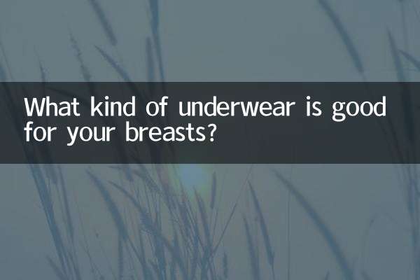 What kind of underwear is good for your breasts?