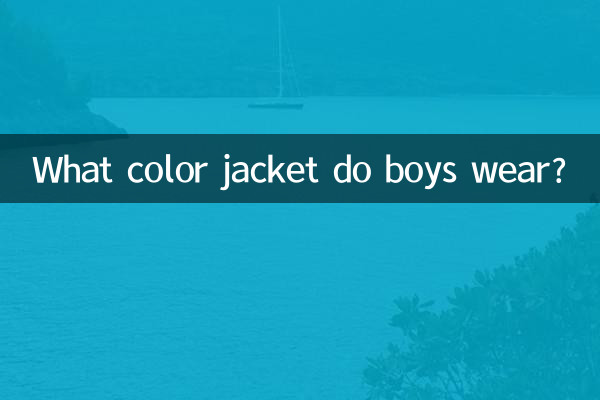 Какого цвета куртку носят мальчики?