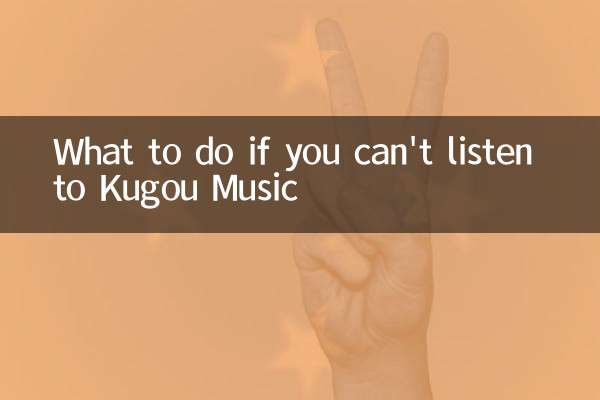 クゴウの音楽を聴くことができない場合はどうすればよいですか