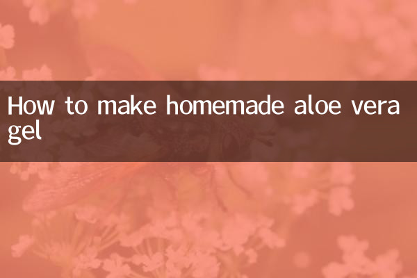 Come preparare il gel di aloe vera fatto in casa