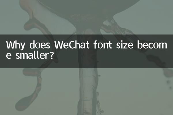 Warum wird die Schriftgröße von WeChat kleiner?