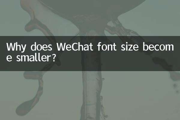 Perché la dimensione del carattere di WeChat diventa più piccola?