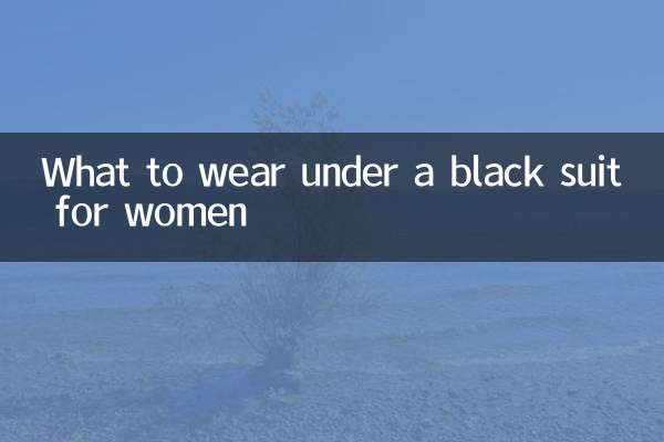 Was trägt man unter einem schwarzen Anzug für Frauen?