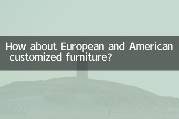 Wie wäre es mit maßgefertigten europäischen und amerikanischen Möbeln?