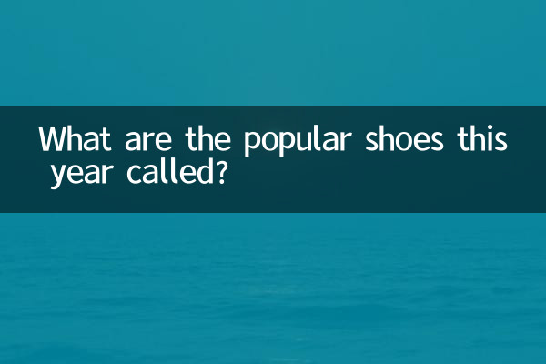 Como são chamados os sapatos populares deste ano?