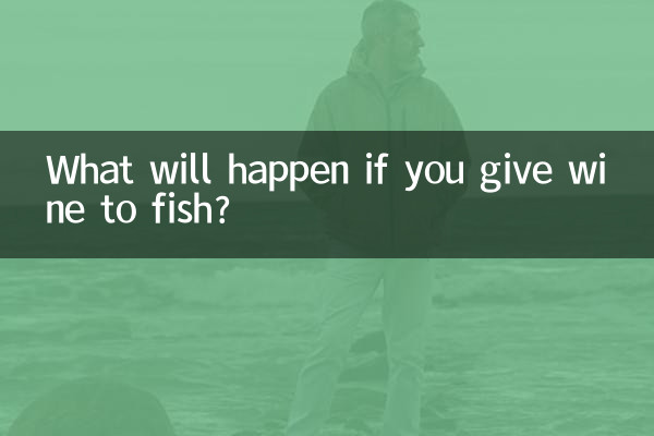 Was passiert, wenn man Fisch Wein gibt?