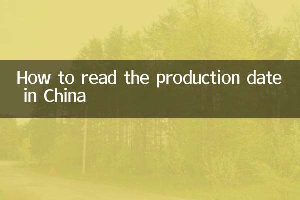 Comment lire la date de production en Chine