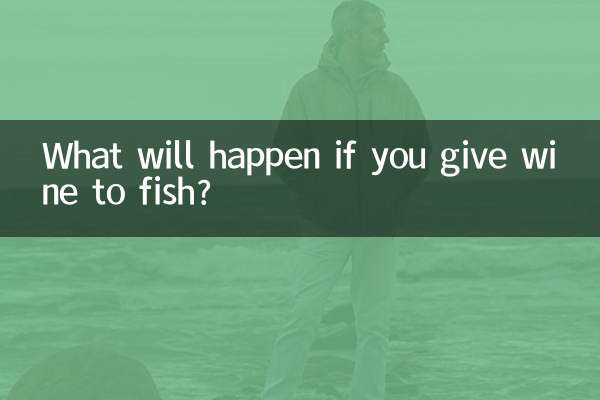 Was passiert, wenn man Fisch Wein gibt?