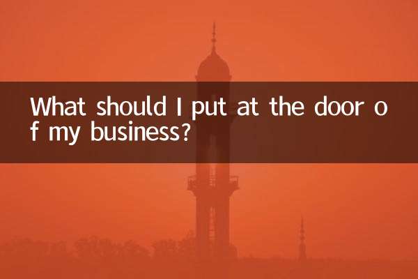 What should I put at the door of my business?