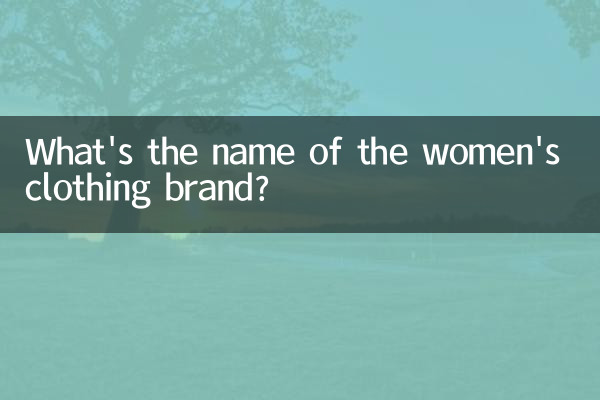 Qual é o nome da marca de roupas femininas?