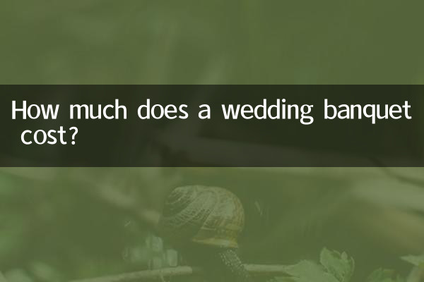 How much does a wedding banquet cost?
