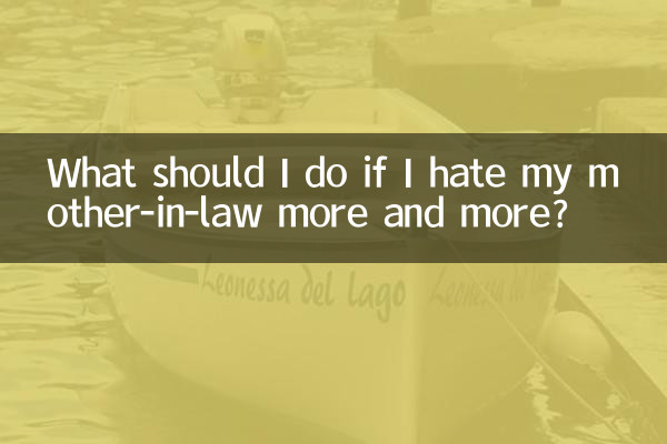 What should I do if I hate my mother-in-law more and more?
