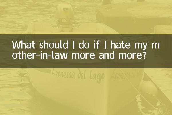 What should I do if I hate my mother-in-law more and more?