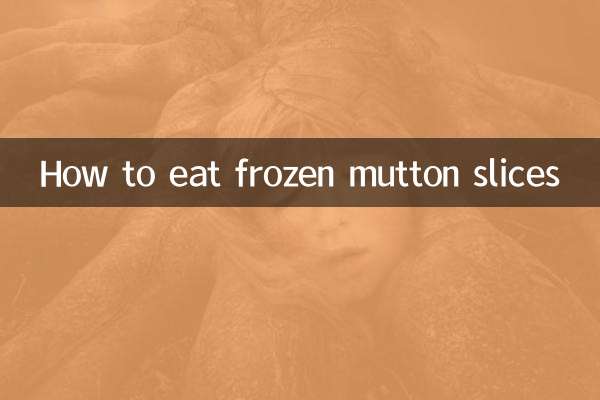 Como comer fatias de carneiro congeladas