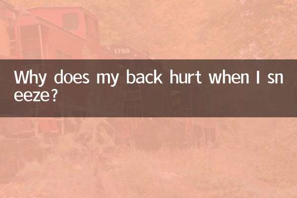 Warum schmerzt mein Rücken, wenn ich niese?