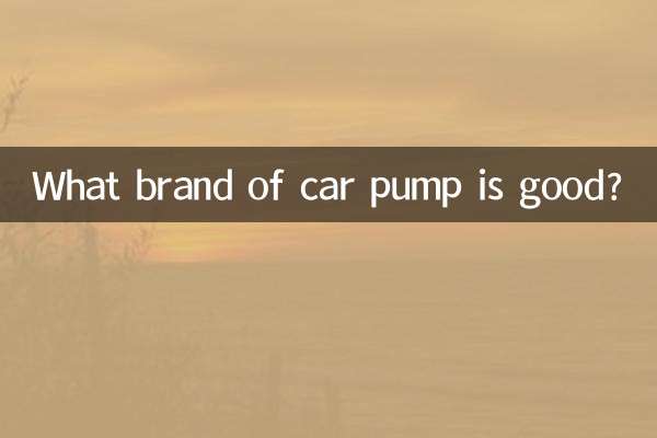 汽車泵什麼牌子好