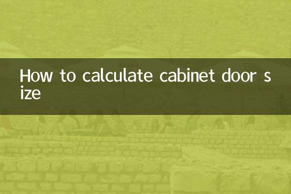 Come calcolare la dimensione dell'anta dell'armadio