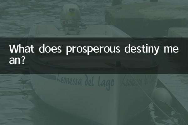 O que significa destino próspero?