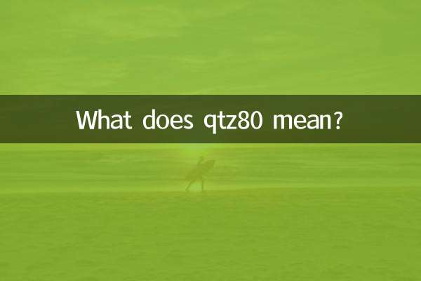 qtz80은 무슨 뜻인가요?