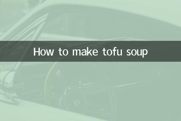 Como fazer sopa de tofu